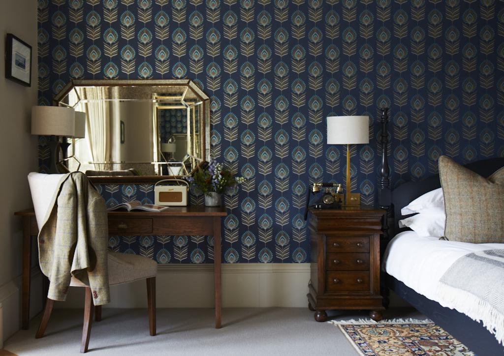เดอะ ดันสเตน เฮาส์ Hotel เอดินบะระ ภายนอก รูปภาพ Wallpaper in a bedroom